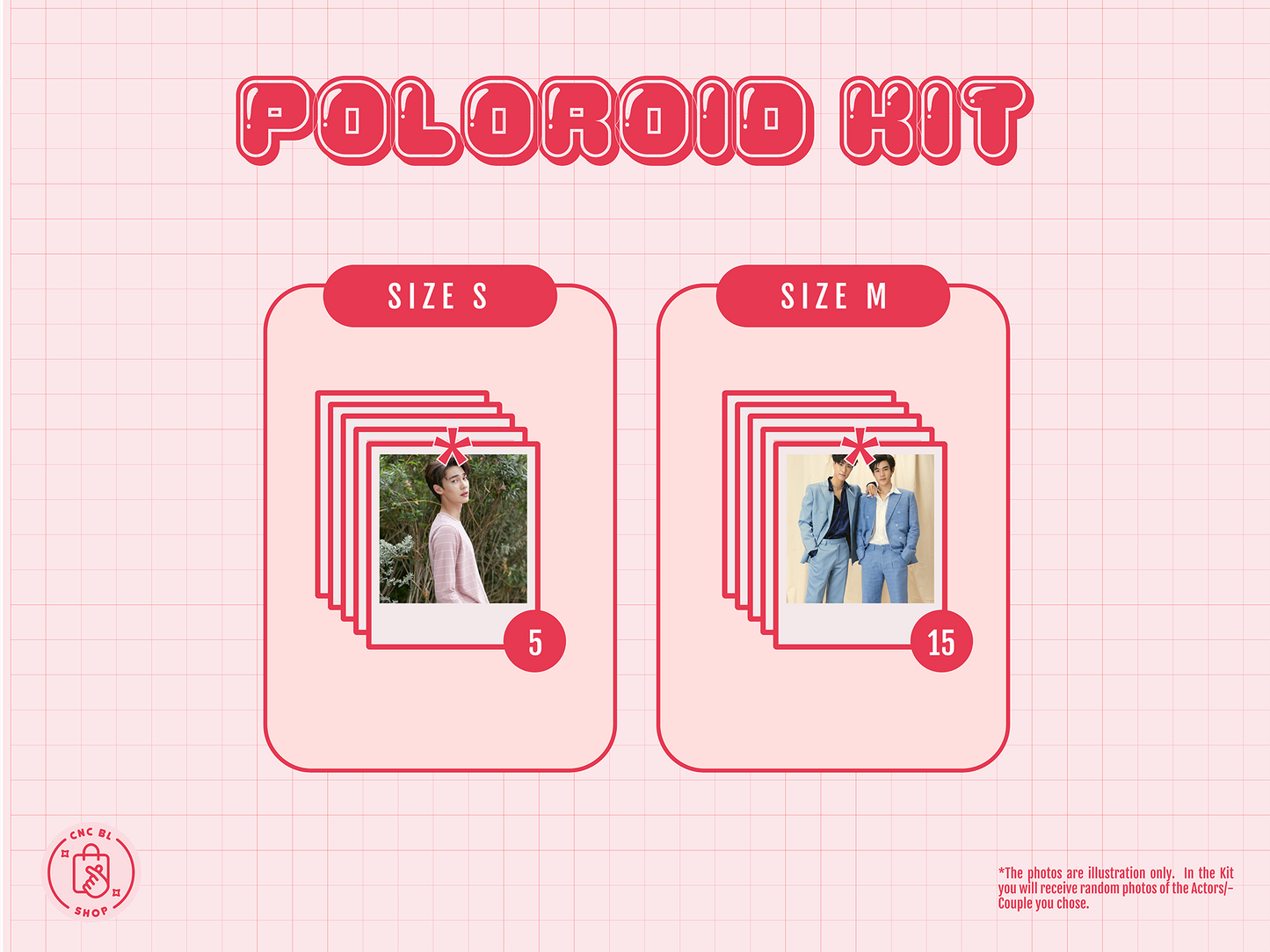 ✨ Customizable Polaroid Kit – BL Actors, Couples, Series