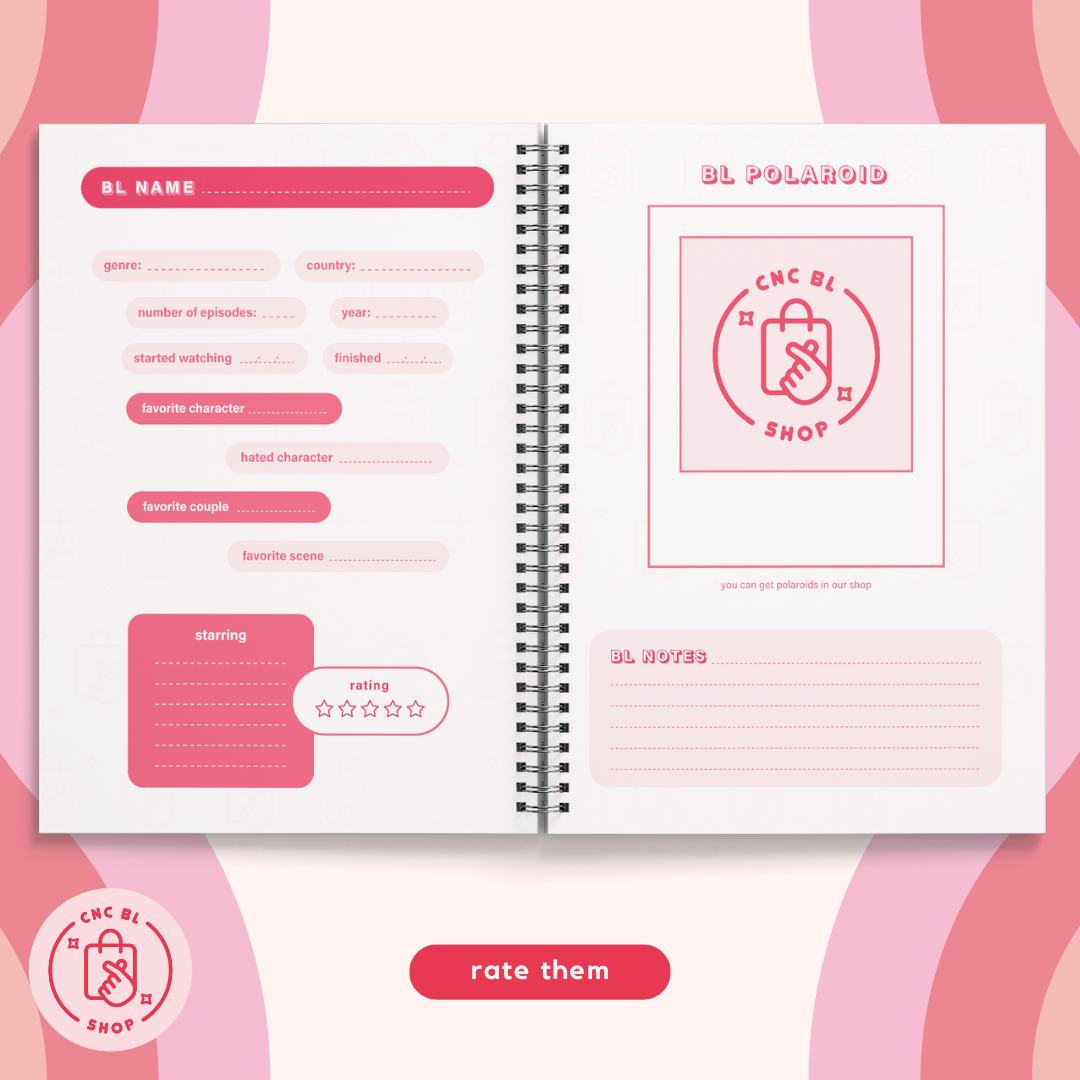 Handmade BL Diary - A5 with Holographic Polaroids