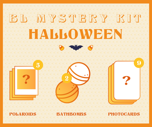 🎃 BL Mystery Kit – Halloween Edition | Polaroids, Bath Bombs & Photocards