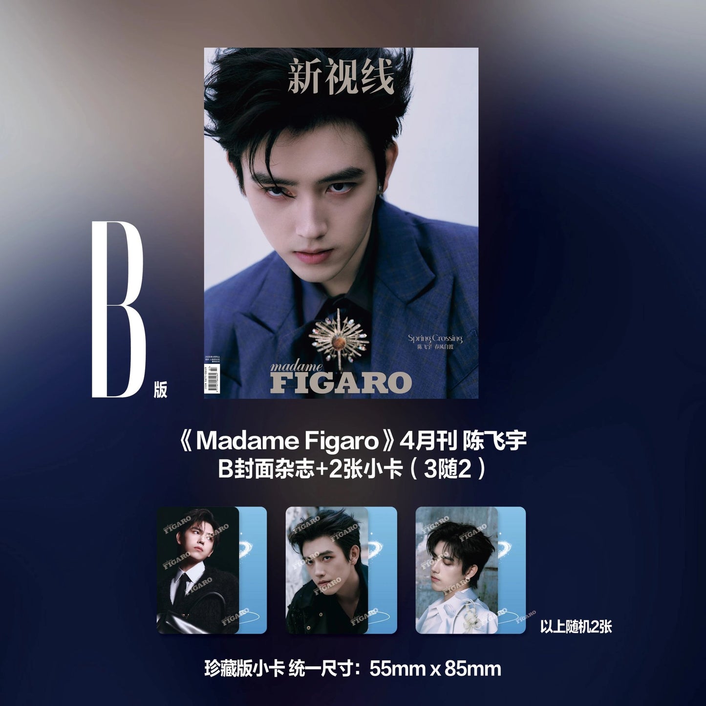 [PRE-ORDER] Madame Figaro Magazine 2026 – Chen FeiYu Cover A/B/C Sets (Photocards Included) | Limited Edition C-Drama Collectible