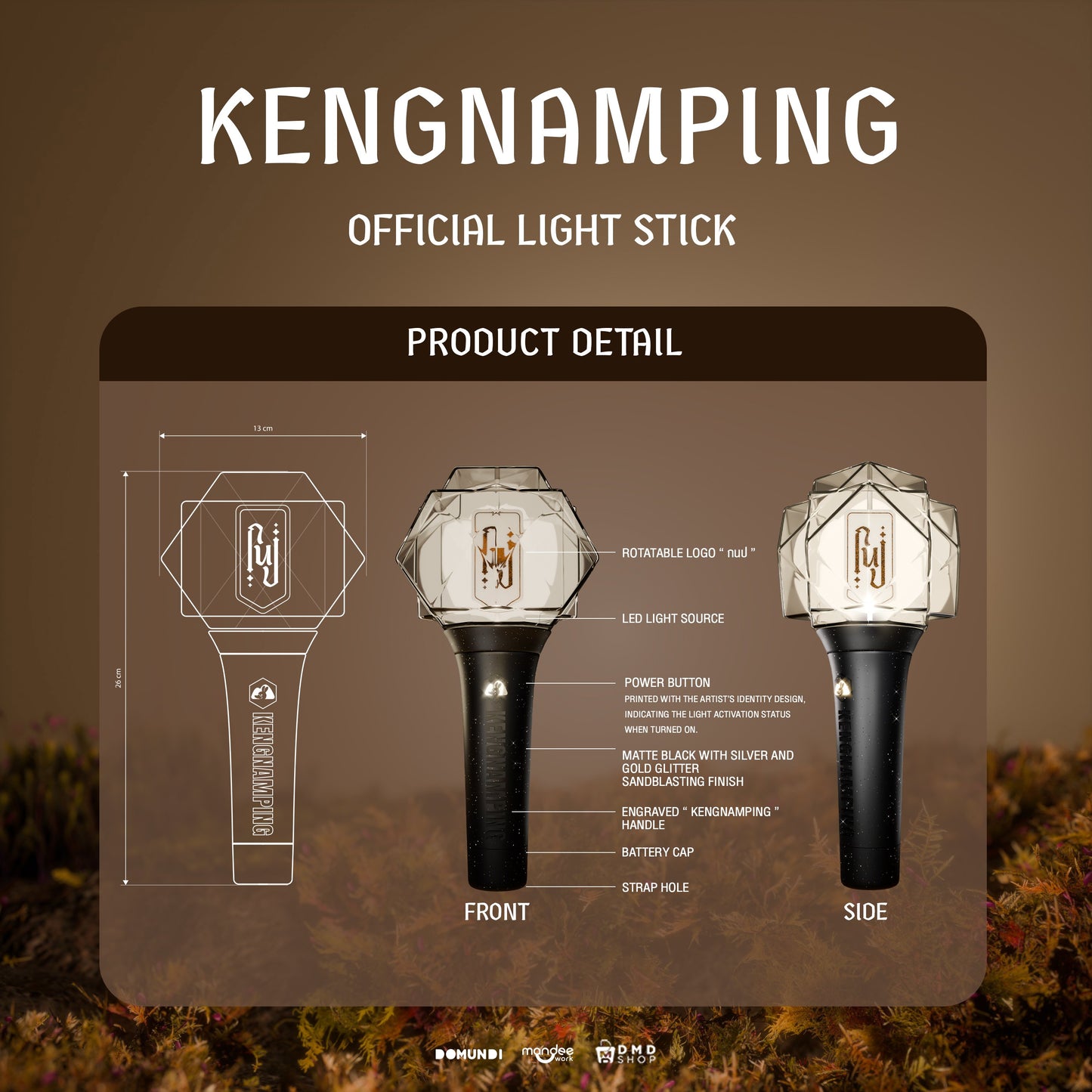 [Pre-Order] KengNamping Official Light Stick – Limited Edition Photocard