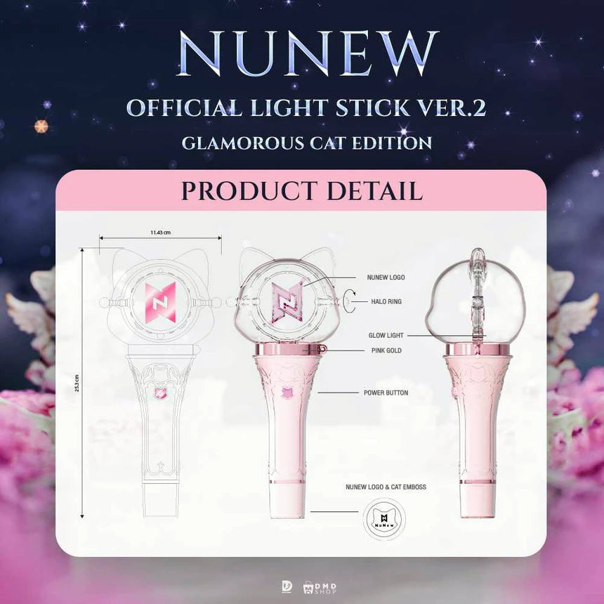 [PRE-ORDER] NuNew Official Lightstick V.2 – Glamorous Cat Edition | DMD Official Merchandise