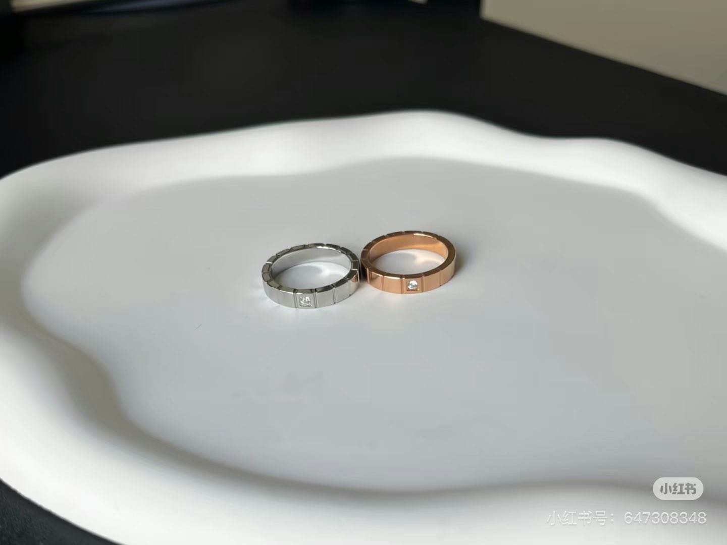 [Pre-Order] ABO Desire HuaSheng (XingQiu) Engagement Ring – Geometric Ice Cube Inspired Couple Ring