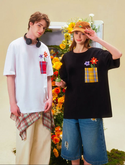 [PRE-ORDER] Suamoment Flower Full of Love T-Shirt – Yunqi Inspired BL Fashion Tee (2 Colors)