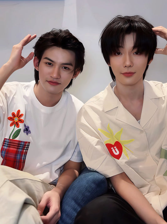 [PRE-ORDER] Suamoment Flower Full of Love T-Shirt – Yunqi Inspired BL Fashion Tee (2 Colors)