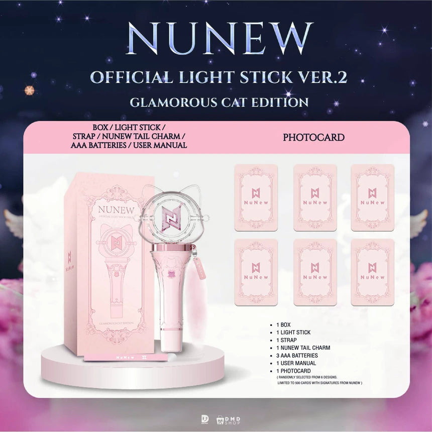 [PRE-ORDER] NuNew Official Lightstick V.2 – Glamorous Cat Edition | DMD Official Merchandise