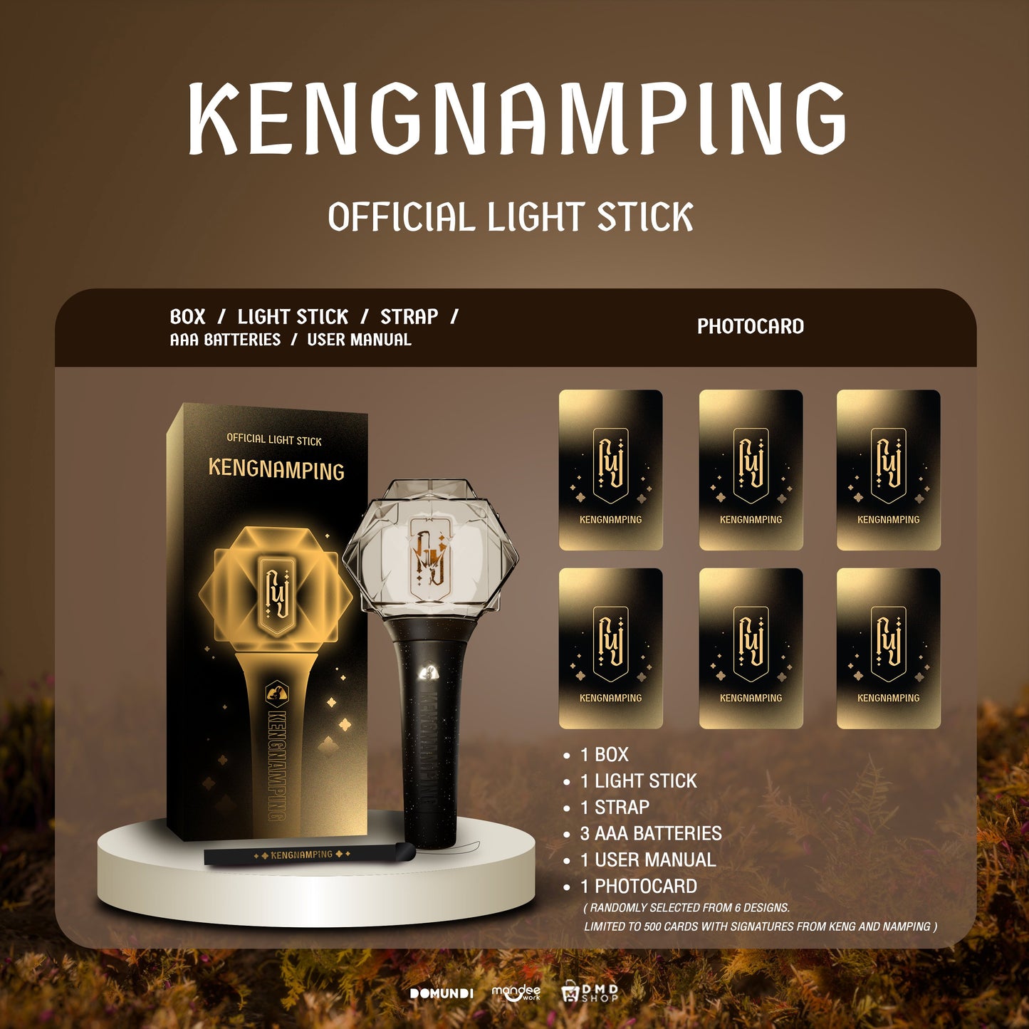 [Pre-Order] KengNamping Official Light Stick – Limited Edition Photocard