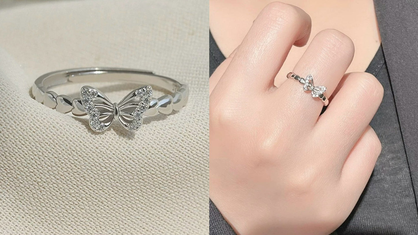 [Pre-Order] Huang Xing Butterfly Jewelry – Xing Qiu Inspired Sterling Silver Ring & Bracelets
