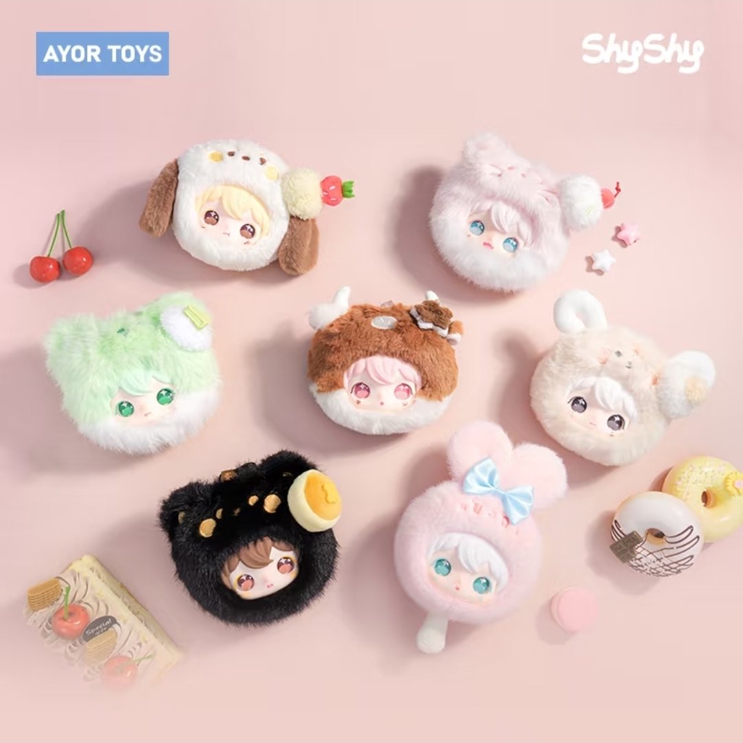 [PRE-ORDER] AYOR TOYS x TianXuNing Plush Earphone Case – Cute BL Keychain with Photocard (Spring Collection)