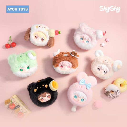 [PRE-ORDER] AYOR TOYS x TianXuNing Plush Earphone Case – Cute BL Keychain with Photocard (Spring Collection)