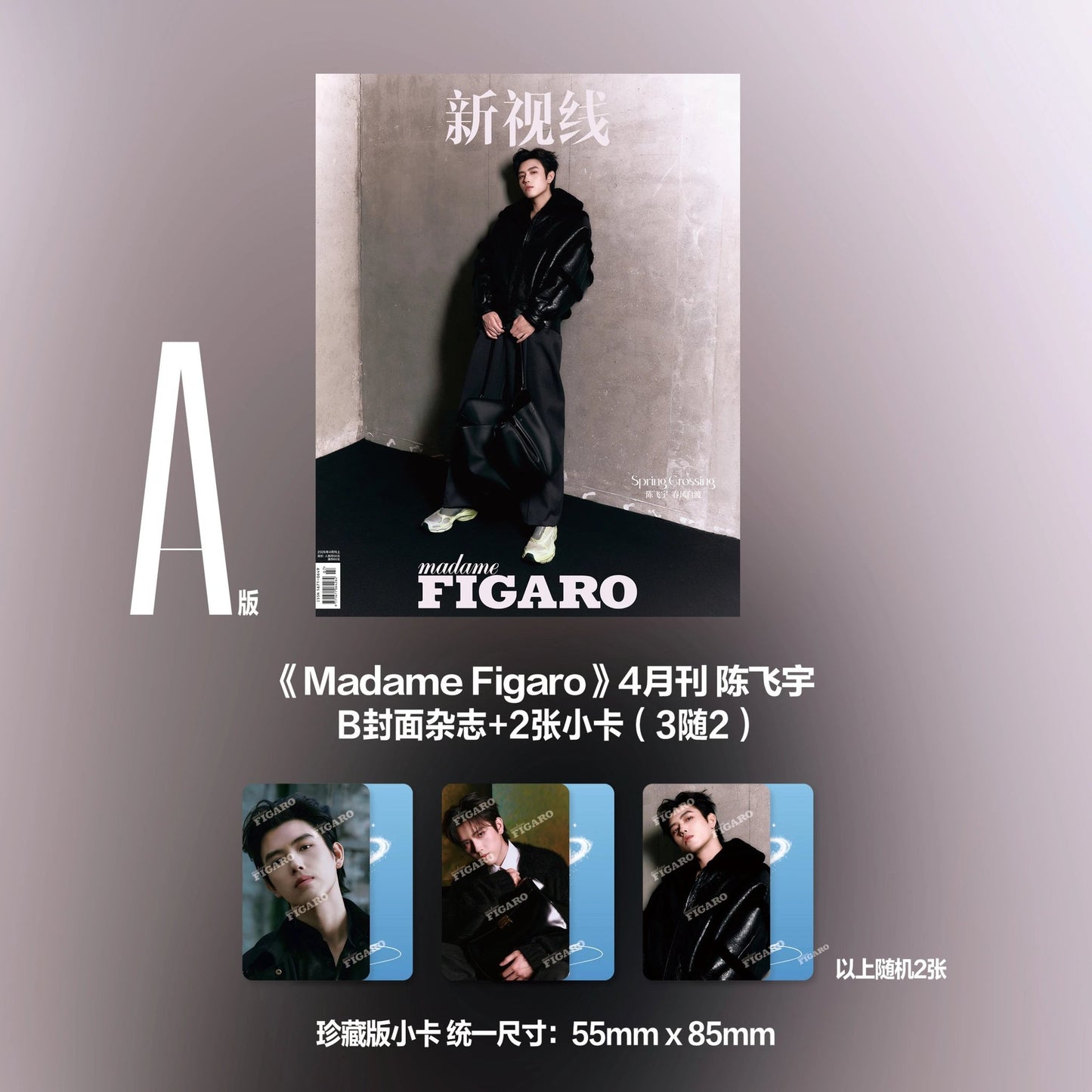 [PRE-ORDER] Madame Figaro Magazine 2026 – Chen FeiYu Cover A/B/C Sets (Photocards Included) | Limited Edition C-Drama Collectible