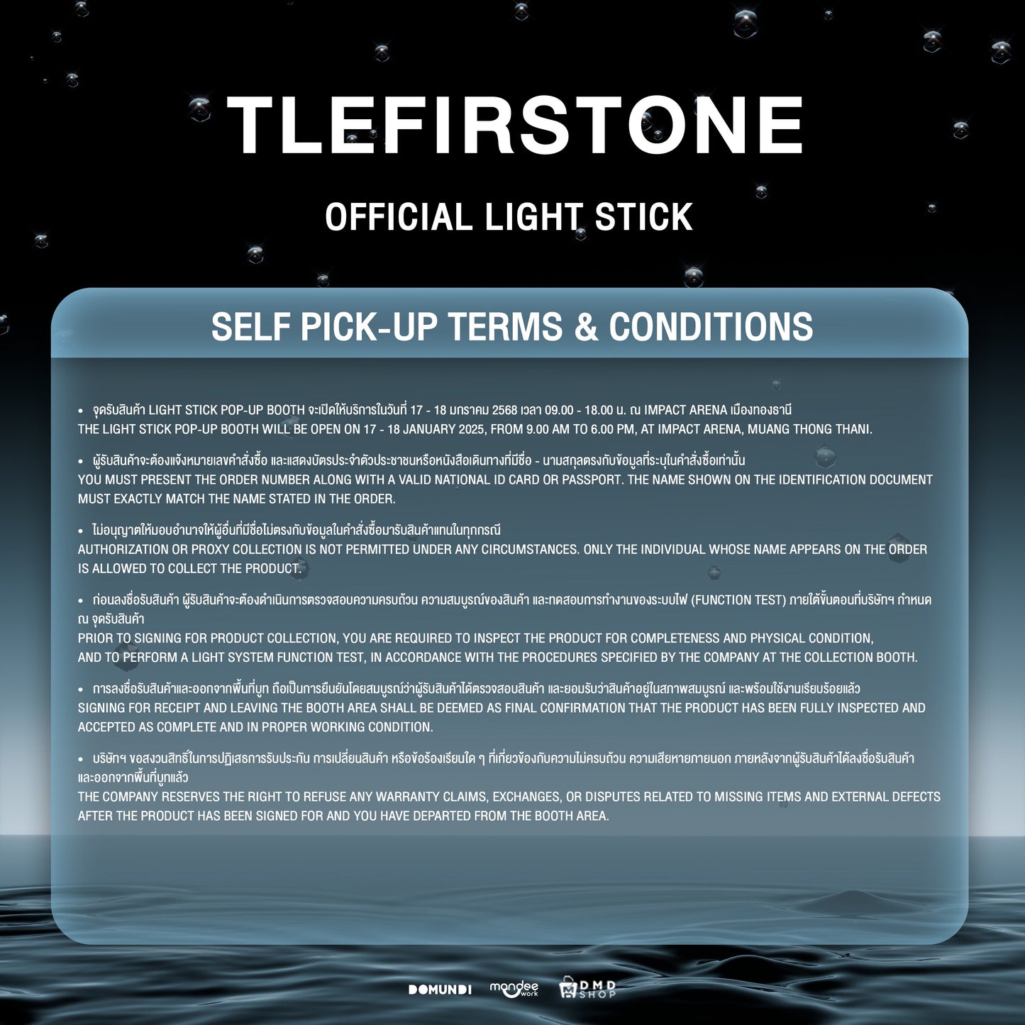[Pre-Order] TleFirstone Official Light Stick – Limited Edition Signed Photocard