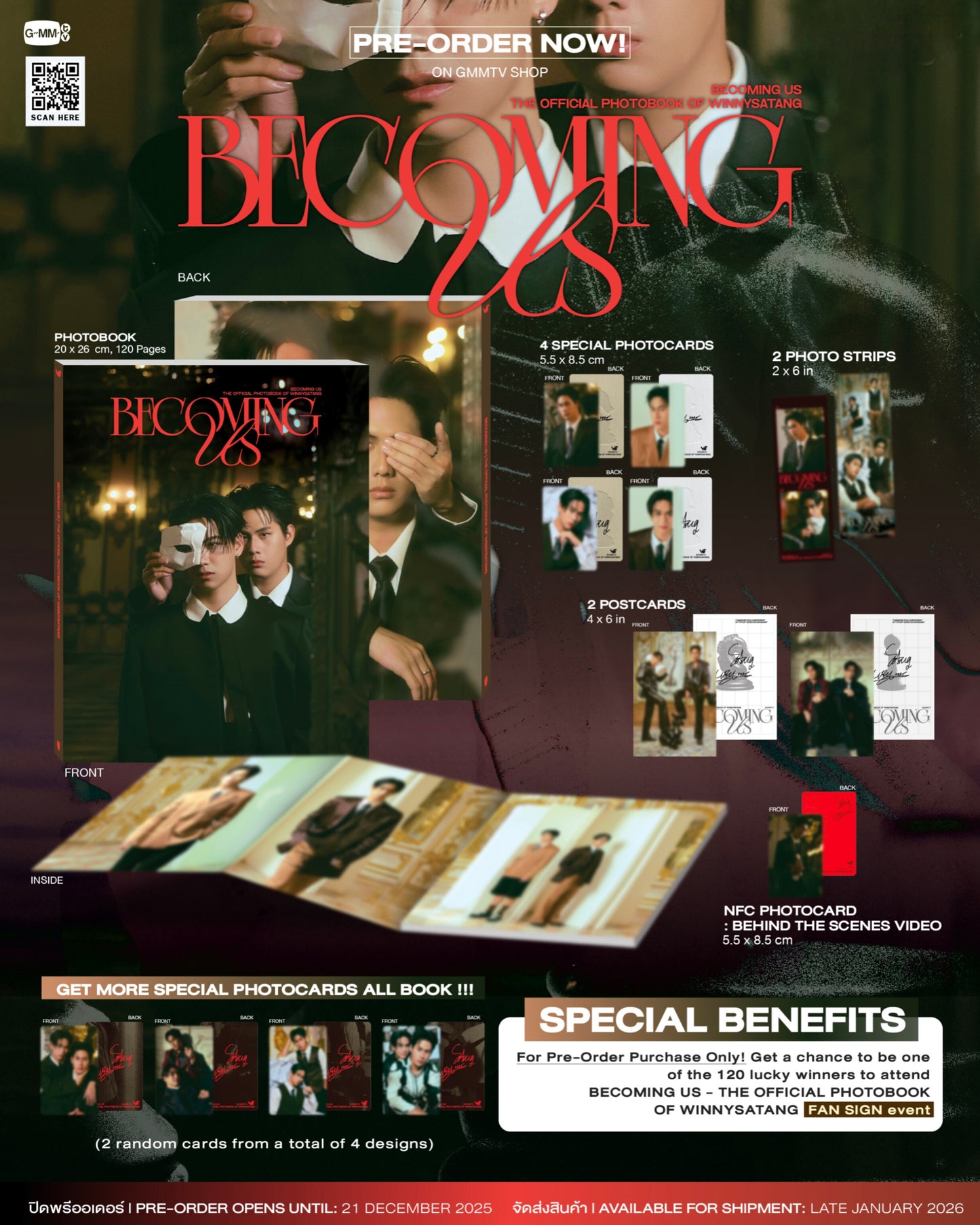 [PRE-ORDER] WINNYSATANG THE OFFICIAL PHOTOBOOK: BECOMING US