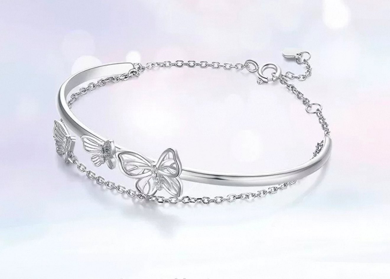 [Pre-Order] Huang Xing Butterfly Jewelry – Xing Qiu Inspired Sterling Silver Ring & Bracelets