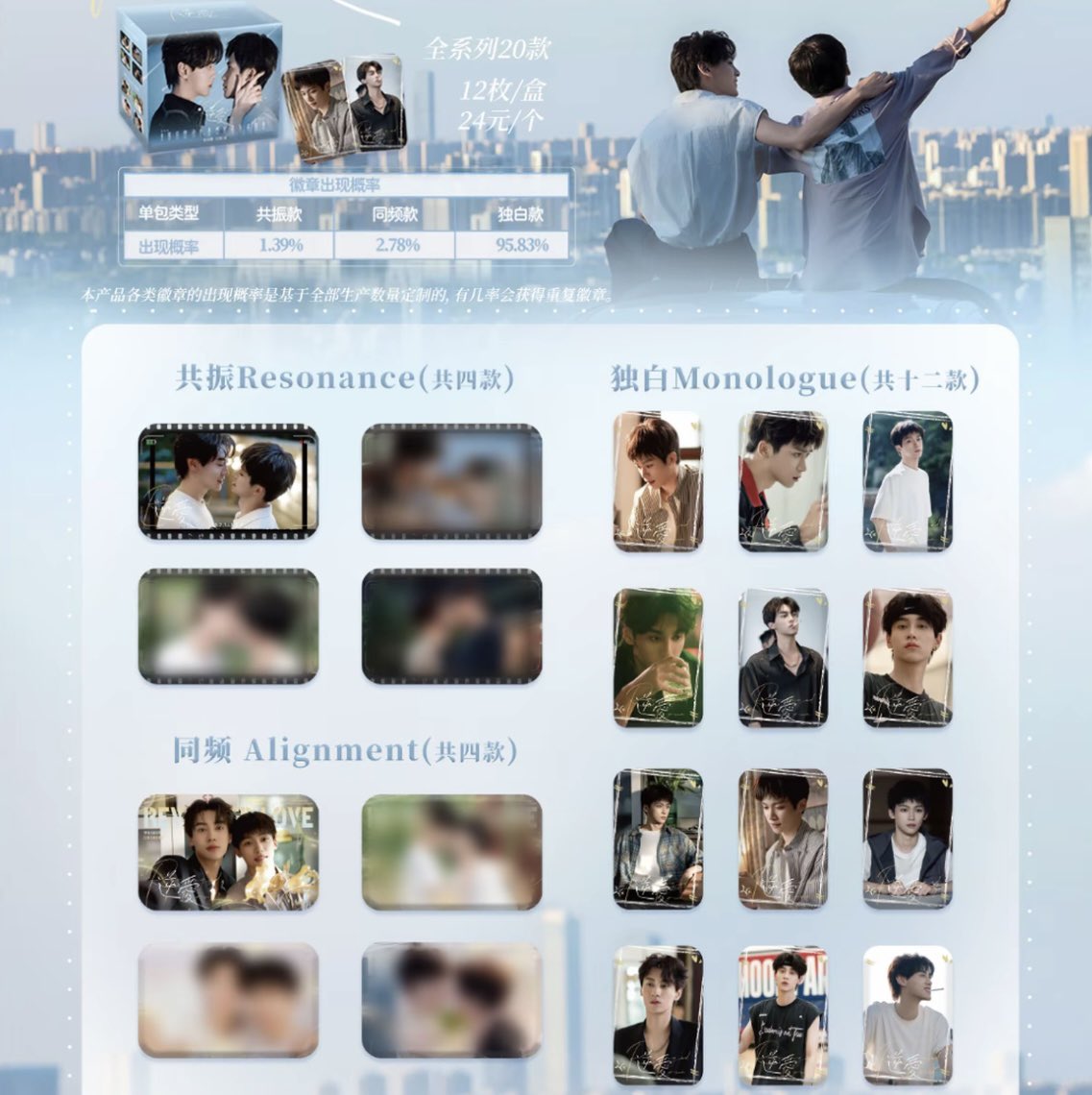 [PRE-ORDER] Revenged Love Pin Badge Collection Ver.1.0 – Circle & Long Pins BL Random Collectible