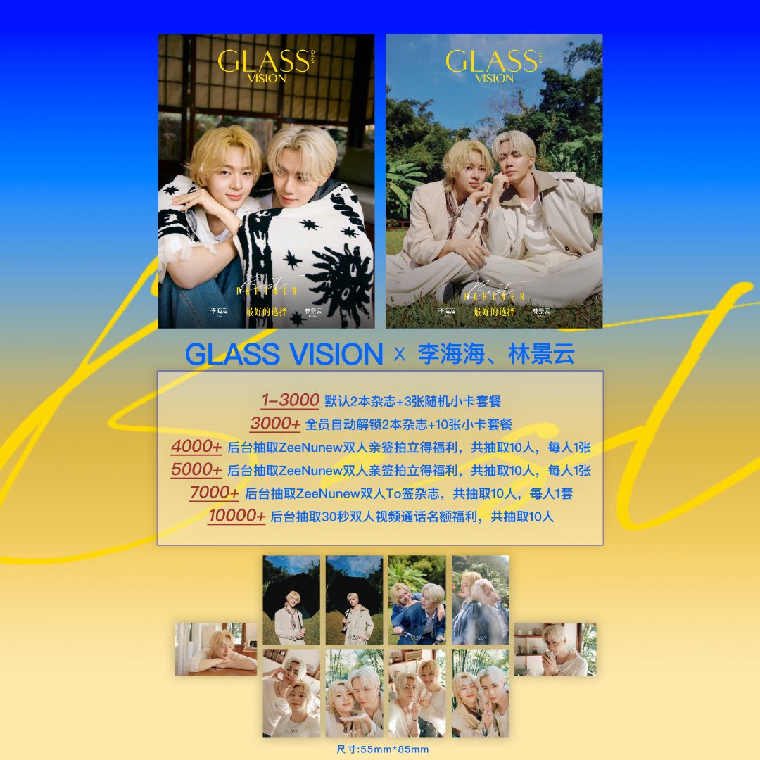 [PRE-ORDER] GLASS VISION Magazine – ZeeNuNew (Set C)