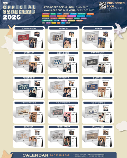 [Pre-Order] GMMTV Official Calendar 2026