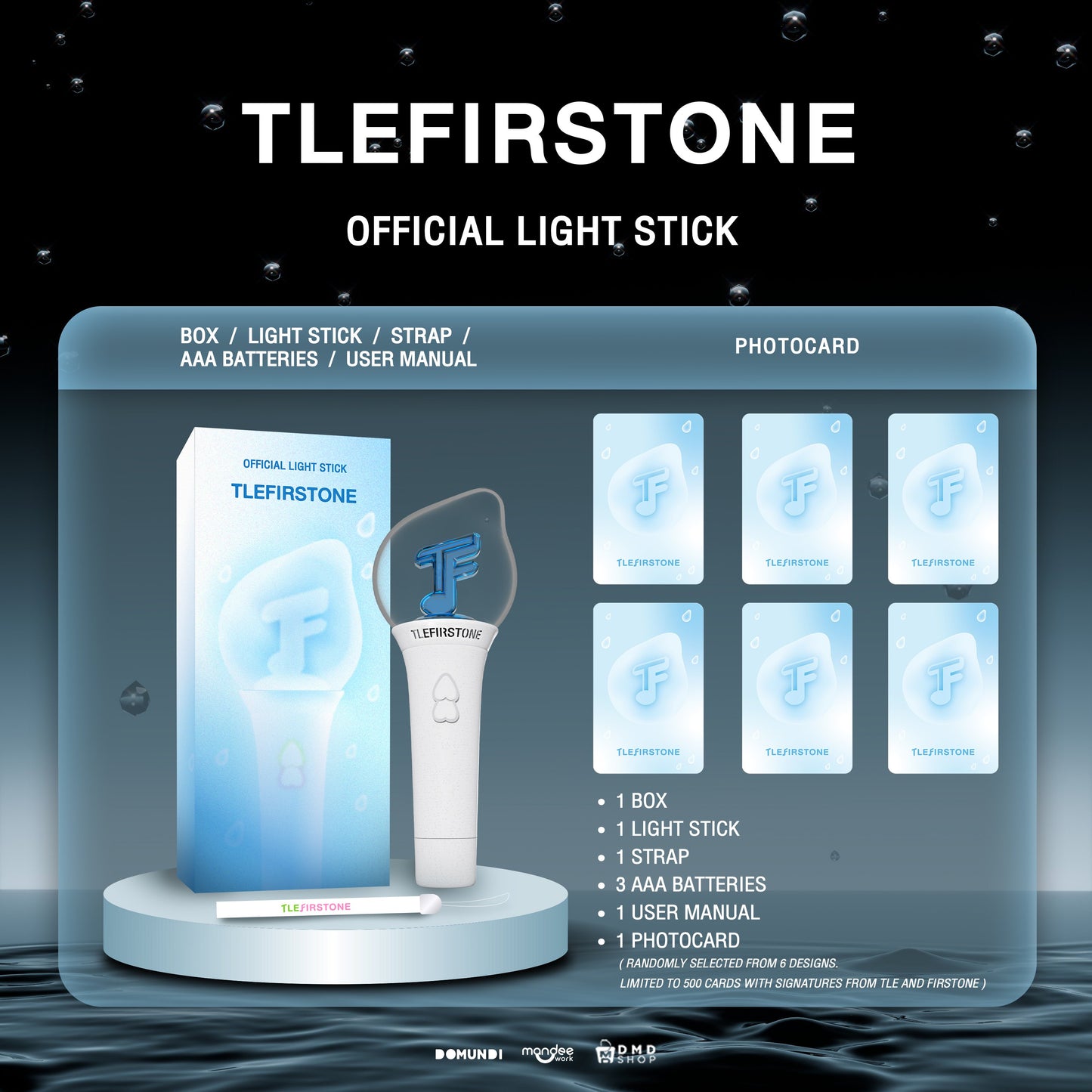 [Pre-Order] TleFirstone Official Light Stick – Limited Edition Signed Photocard