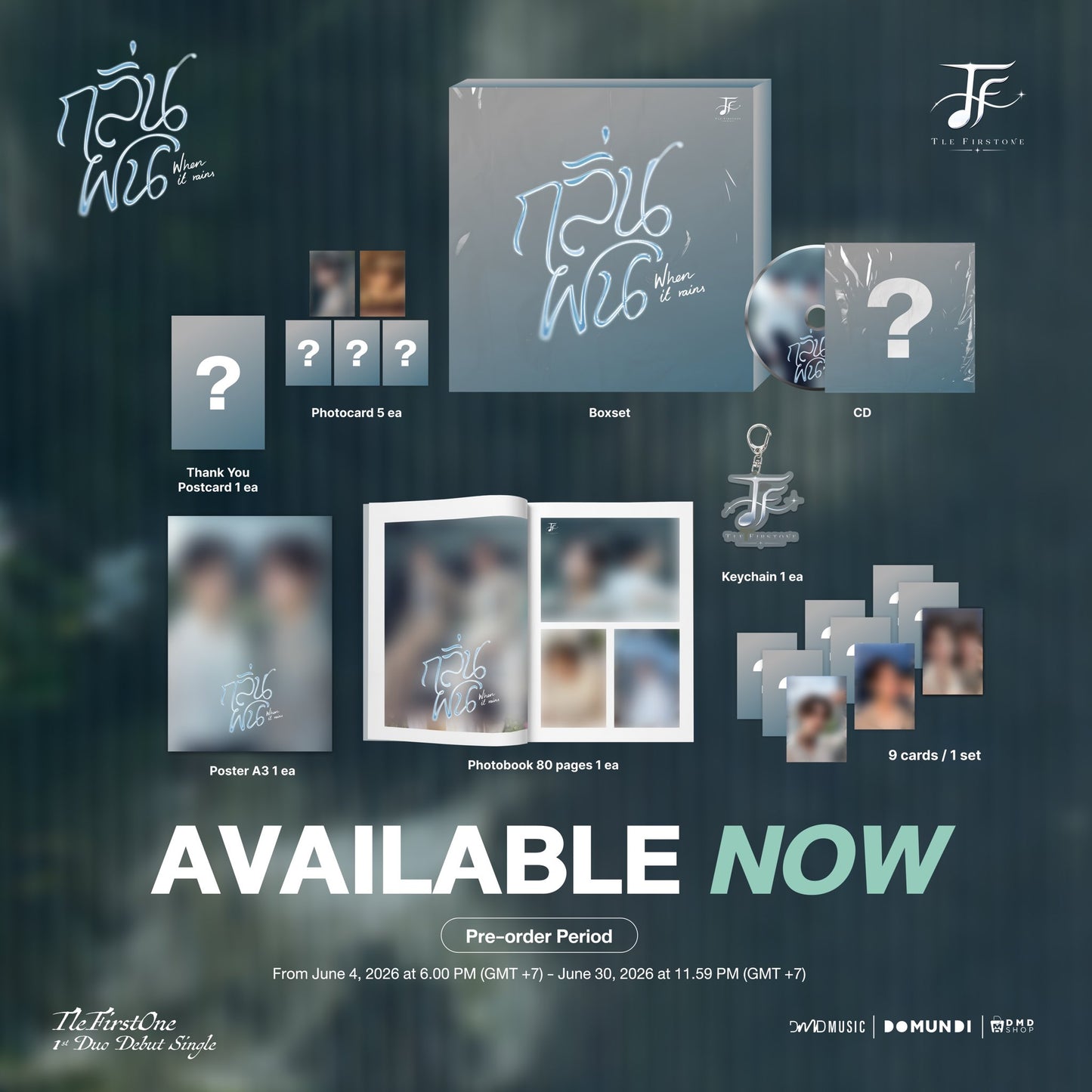 [PRE-ORDER] WHEN IT RAINS Official Merch | Tle & FirstOne Debut Collection
