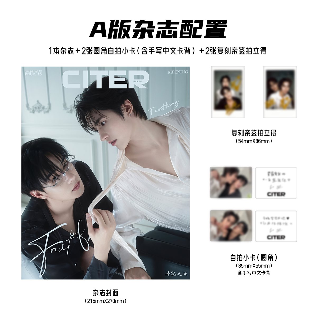 [PRE-ORDER] CITER Magazine × TeeHeng | Exclusive Photocards & Cards