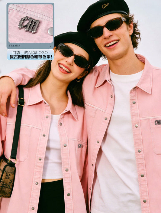 [PRE-ORDER] Pre-Order Qiu Dingjie CM Brand Pink Shirt – Official Celebrity Outfit | Limited Edition