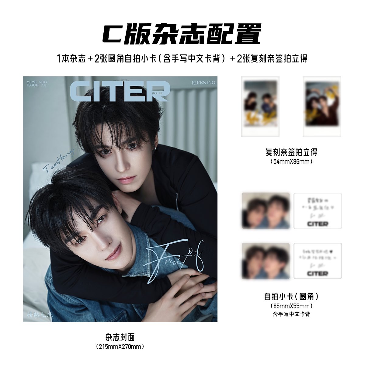 [PRE-ORDER] CITER Magazine × TeeHeng | Exclusive Photocards & Cards