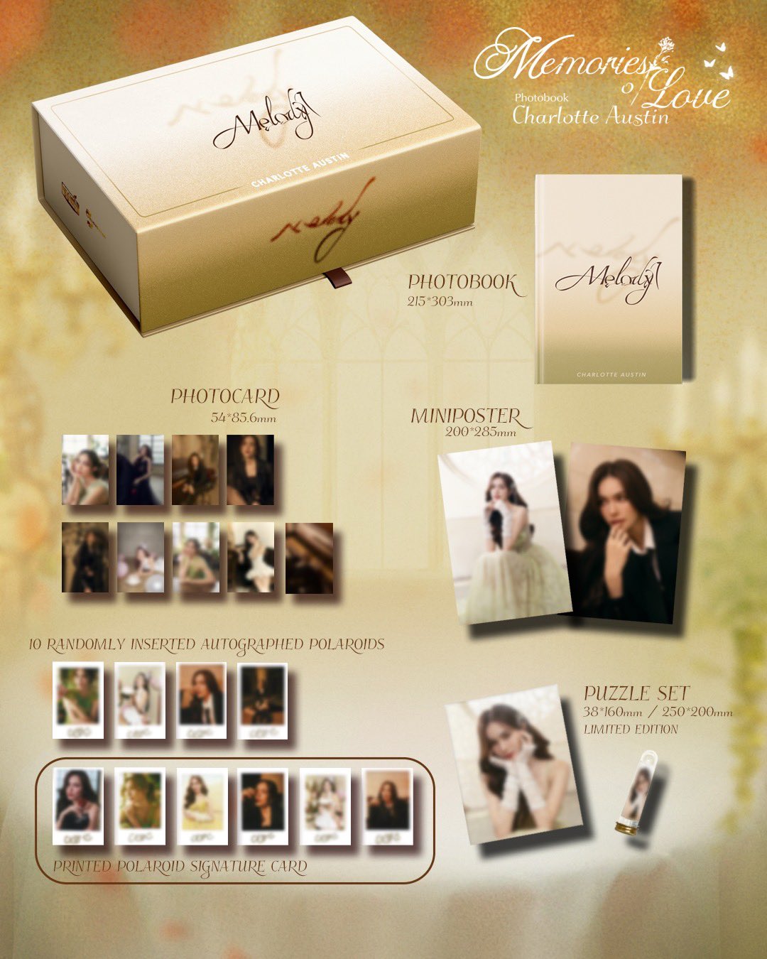 [PRE-ORDER] Photobook : Memories Melody - Charlotte Austin