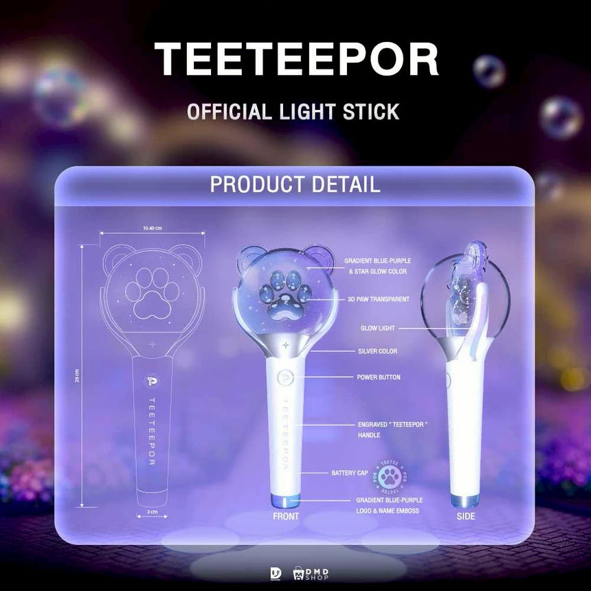 [Pre-Order] TeeTeePor Official Light Stick | Limited Edition Concert Light Stick with Exclusive Photocard