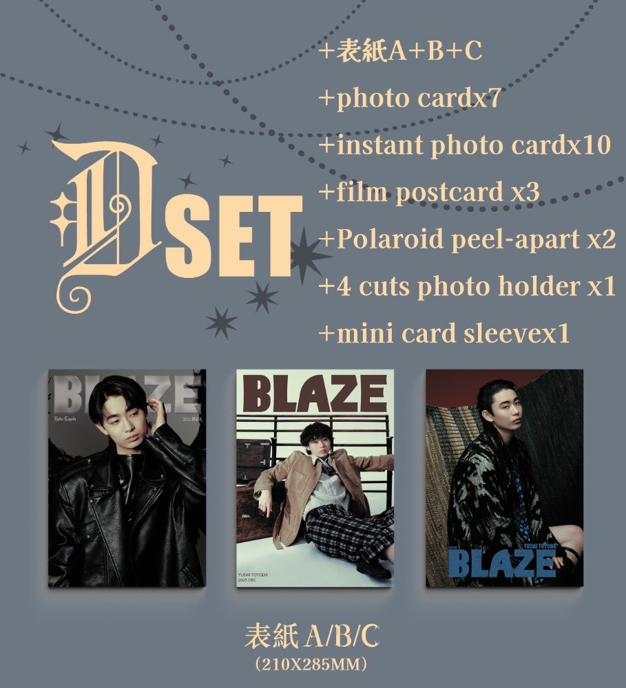 [PRE-ORDER] BLAXE x Toyoda Yudai Magazine – Limited Covers