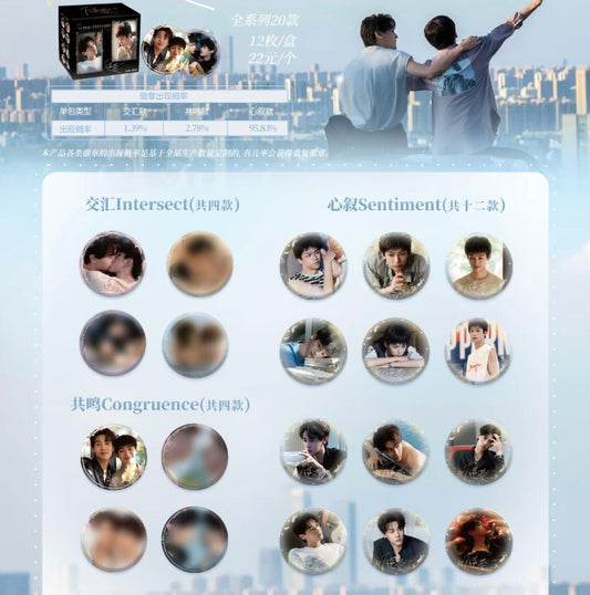 [PRE-ORDER] Revenged Love Pin Badge Collection Ver.1.0 – Circle & Long Pins BL Random Collectible